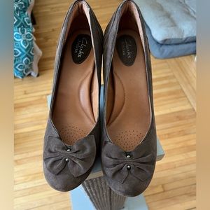 Clarks Artisan Suede Heels